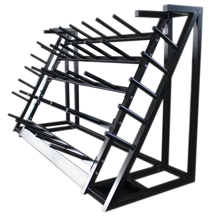 Factory Wholesale Fitness Gym Equipment 30 Sets Multifunctional rack for Barbell bump plate Rack 5