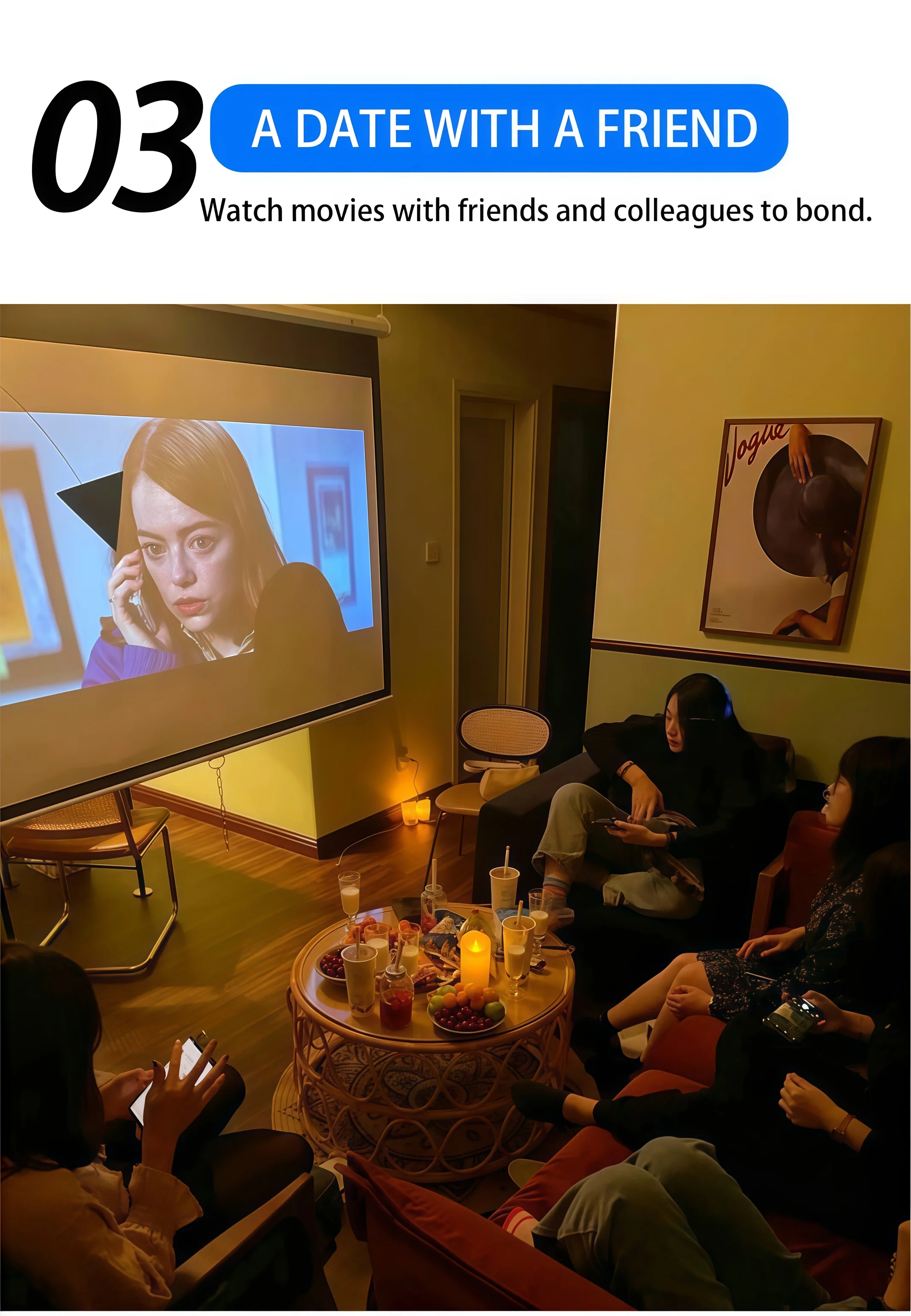 Mini Portable For Cartoon Outdoor LED Pico Movie Projector for Home Theater Kids