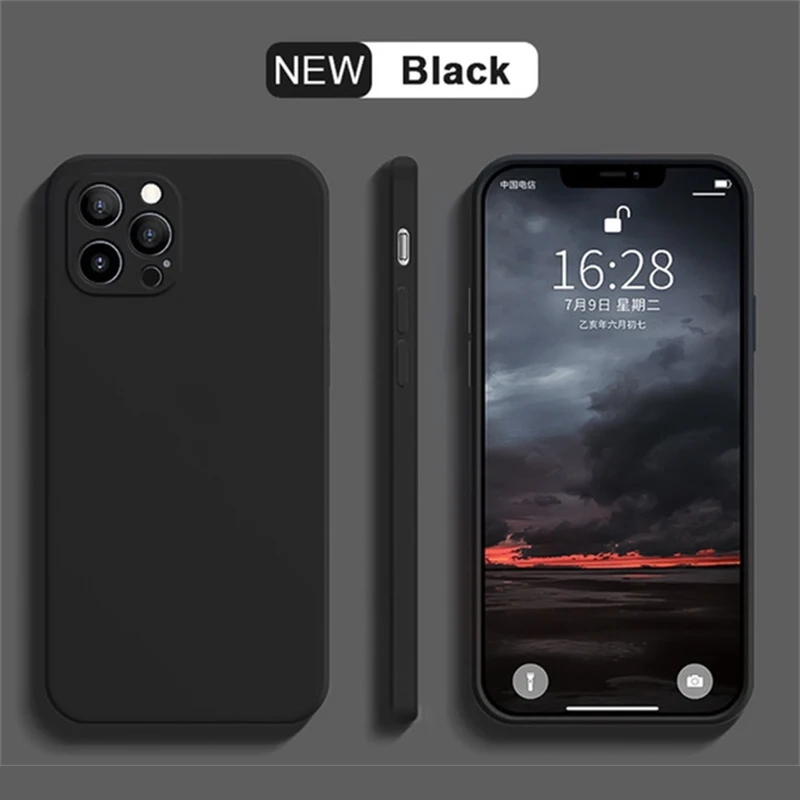 Luxury Liquid Silicone Shockproof Phone Case - Soft Protective Cover