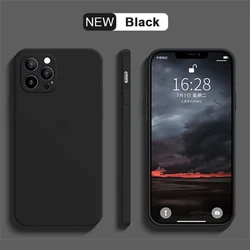 Luxury Liquid Silicone Shockproof Phone Case - Soft Protective Cover - iPhone 15 (Black)