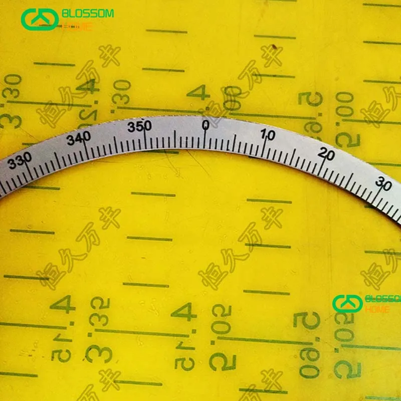 165x150x1 Dial Angle Measurer 360 Degree Dial Mechanical Circle Stainless Steel Decorative Plate 6