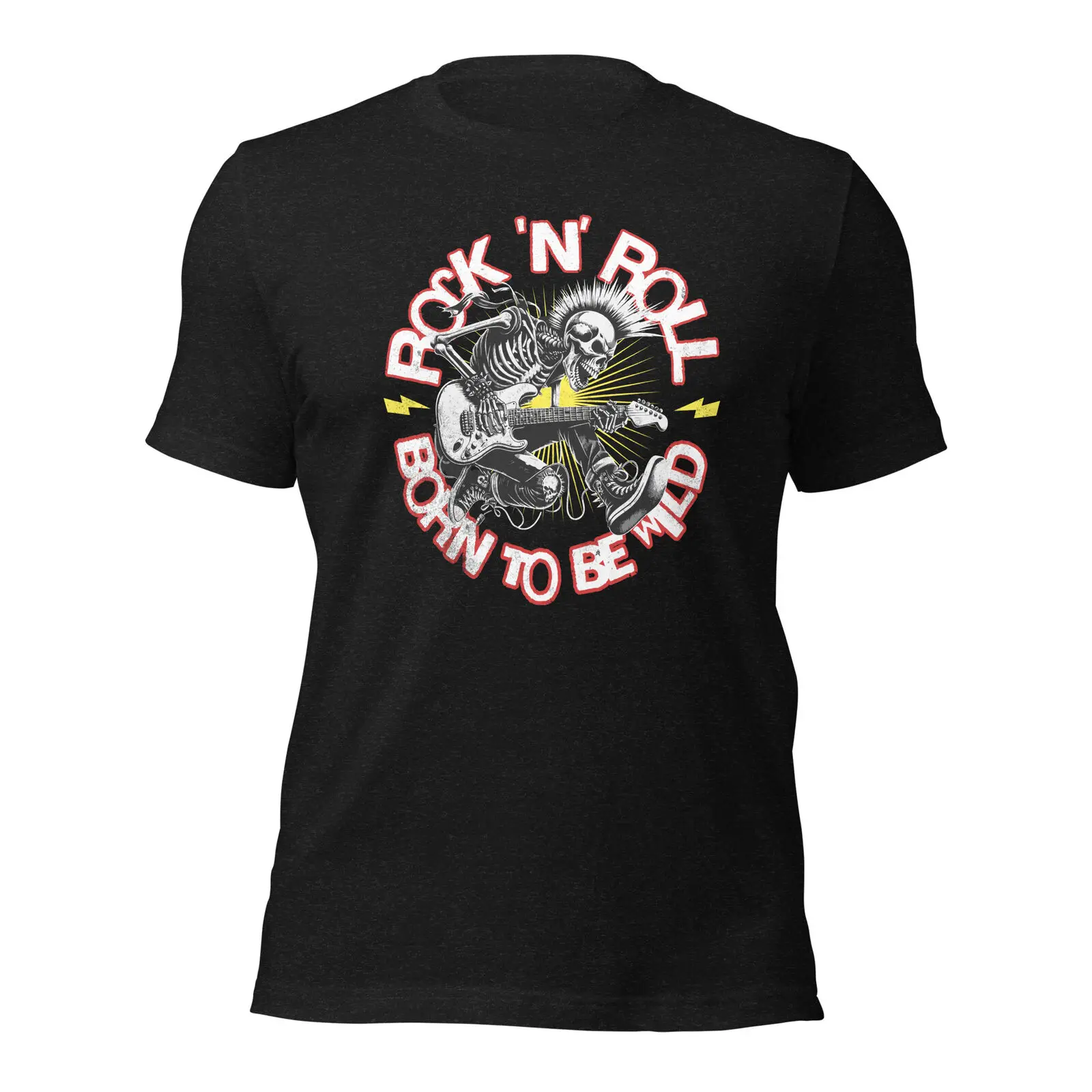 

Born To Be Wild Rock & Roll Heavy Metal Rock Design Graphic Unisex T-Shirt