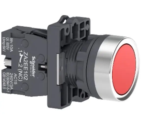 

XA2EA42 Easy Harmony XA2E, кнопка, пластик, флеш, красный, Ø 22, возврат пружины, без маркировки, 1 NC