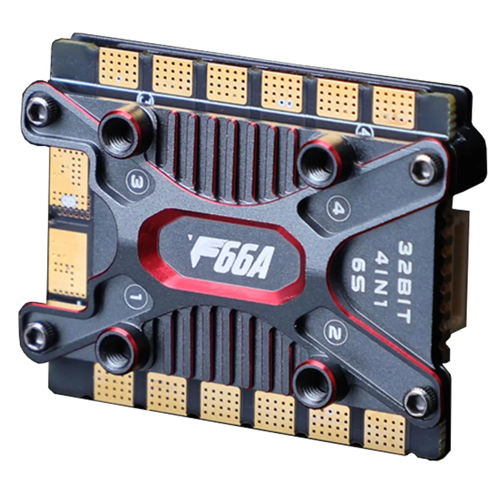 

T-MOTOR F66A Mini 66A 4in1 20X20mm 4-6S Brushless Racing ESC for F7 Mini Stack F60PROV FPV Freestyle Drones DIY Parts
