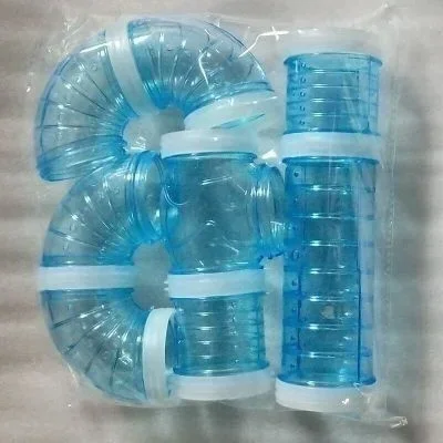 U-type Plastic Pipe Line Tubes Training Play Connected External Tunnels Toys For Small Animals Hamster Cages Product Supplies