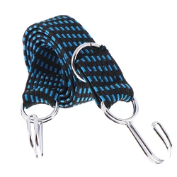 Elastic Rubber Luggage Strap with Hooks for Motorcycles and Bicycles (1m-blue)