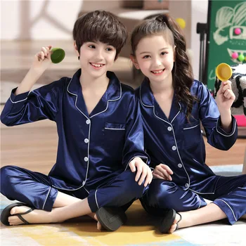 Kids Satin Silk Pajamas 1