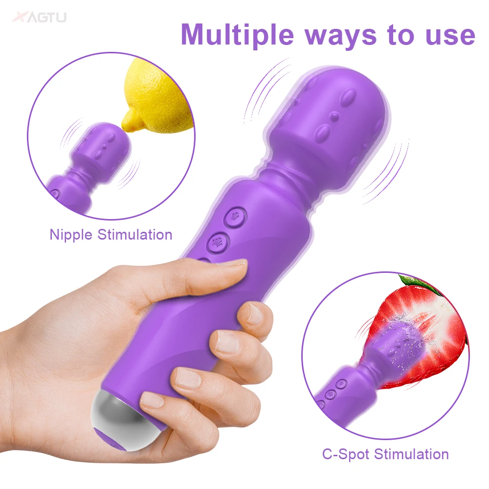 Vibrator Leistungsstarker AV für Frauen Klitoris Stimulator Zauberstab Körpermassagegerät G-Punkt Sexspielzeug Weibliche Erwachsene G_voghion.com
