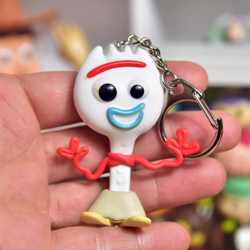 Kawaii Disney Woody Froky Buzz Light Year Rex Buzz Light Year Jessie Action Figure Toys Portachiavi Creativo Regalo Per Bambini