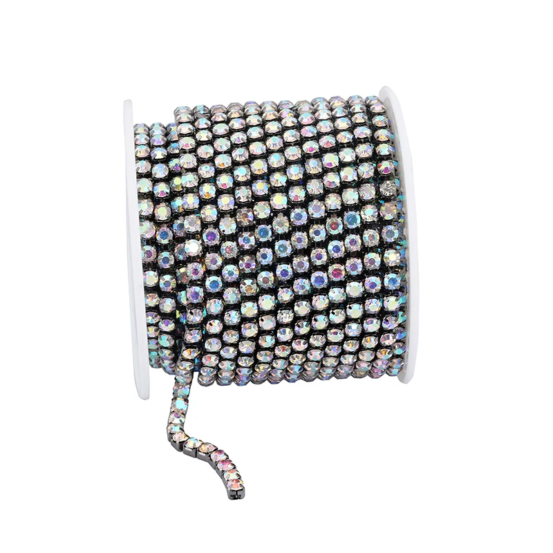 Colorful Crystal Rhinestone Trim Chain