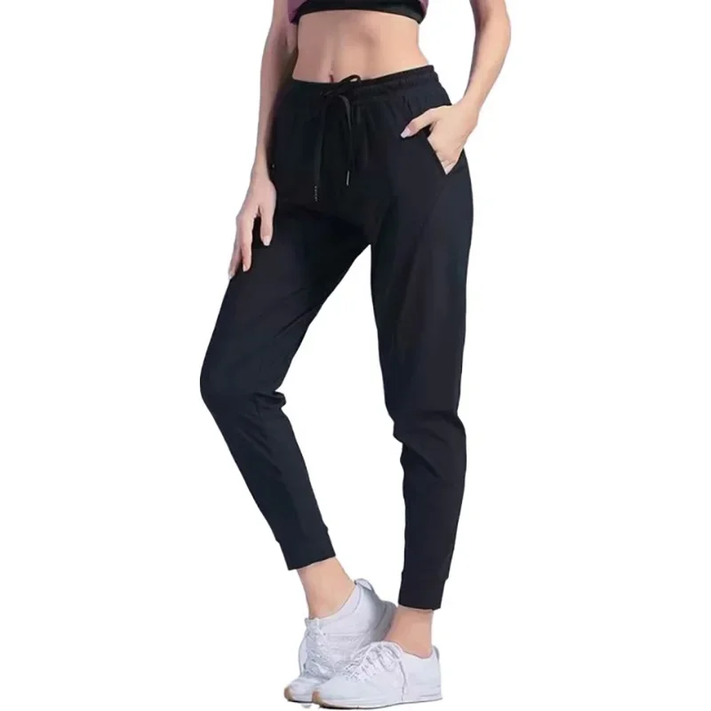 Quick Dry Ice Silk Sports Pants Women Loose Yoga Pants Sports Trousers Exercise Fitness Running Jogging Workout Sport Pants 6