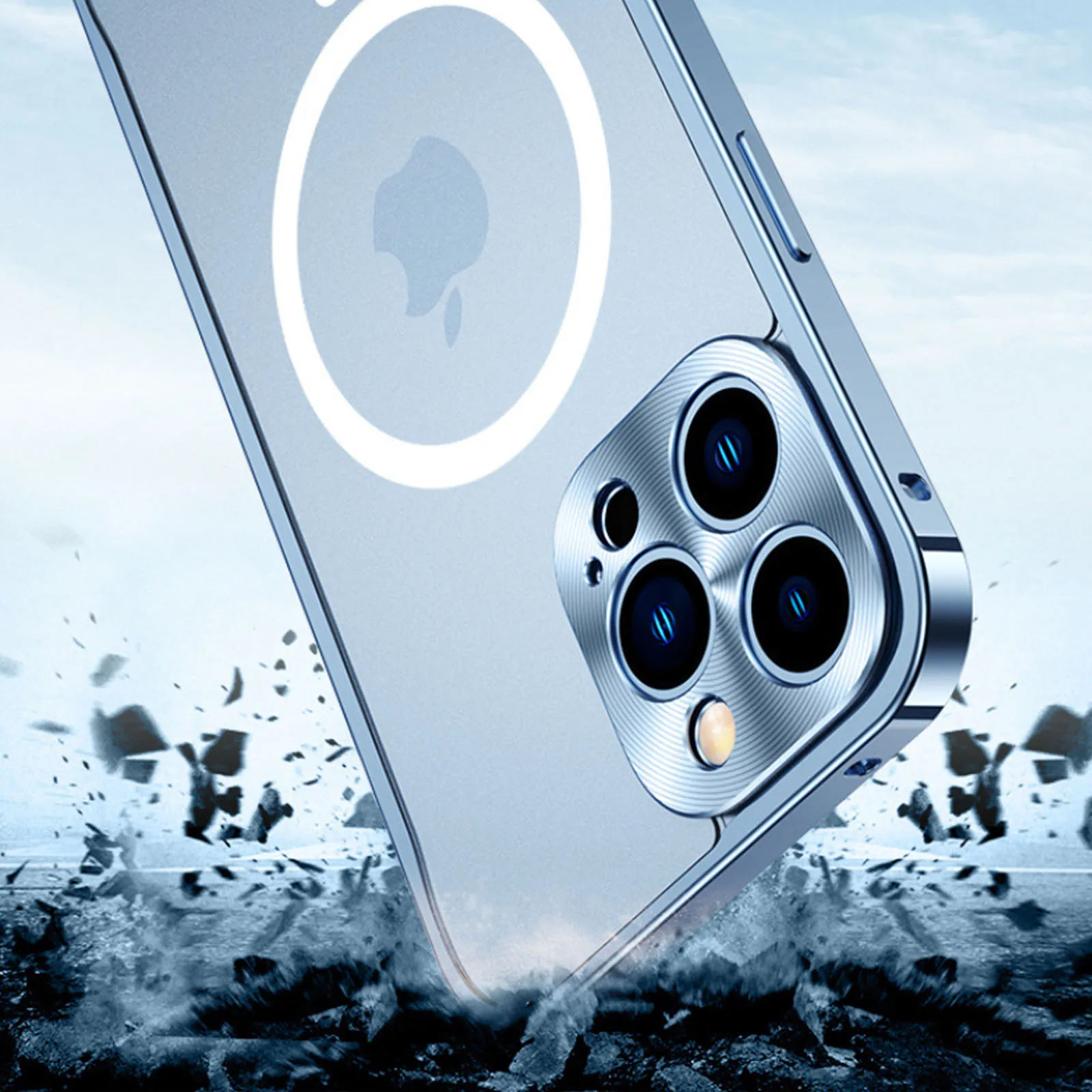 Frosted Magnetic Phone Case for iPhone 14 Pro Max Plus 5G Clear Smartphone Case Hard PC Shockproof Phone Case Protection Cover