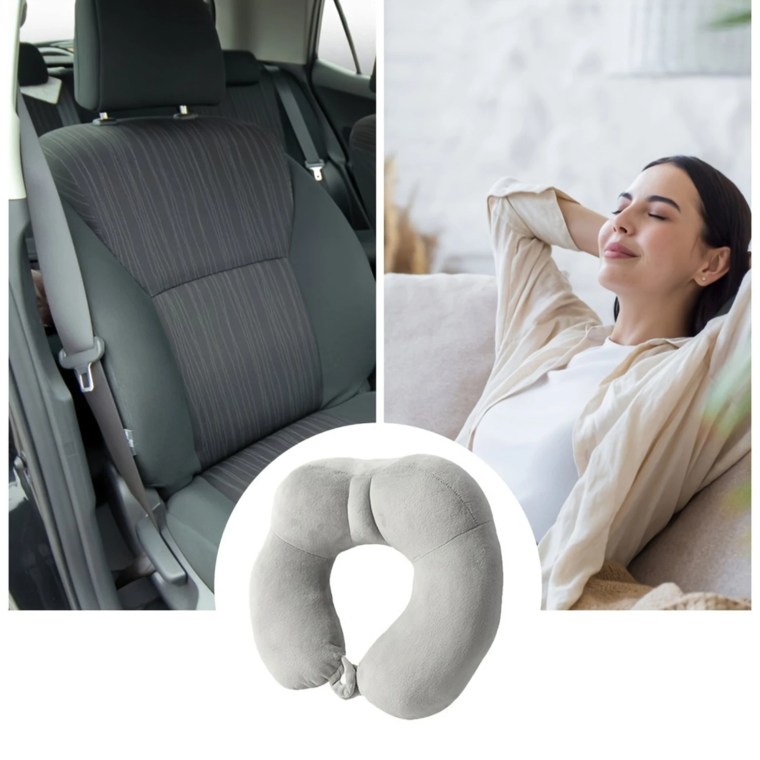 PP Cotton Plane Travel Pillow Travel U-shaped Pillow Cotton Neck Pillow Silk pillowcase Outdoor pillow Miku pillow Bbl pillow 4