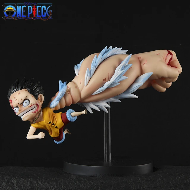 23cm Anime One Piece Monkey D Luffy Anime Figure GK G3 Luffy With Big Hand Q Version PVC Collection Model Toys For Boys Gift 1
