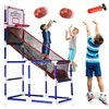 Portable Arcade Basketball Game Set with 2 Balls Hoop for Kids Indoor Outdoor Sport Play Children Boys Sports Toys Easy Set Up 1