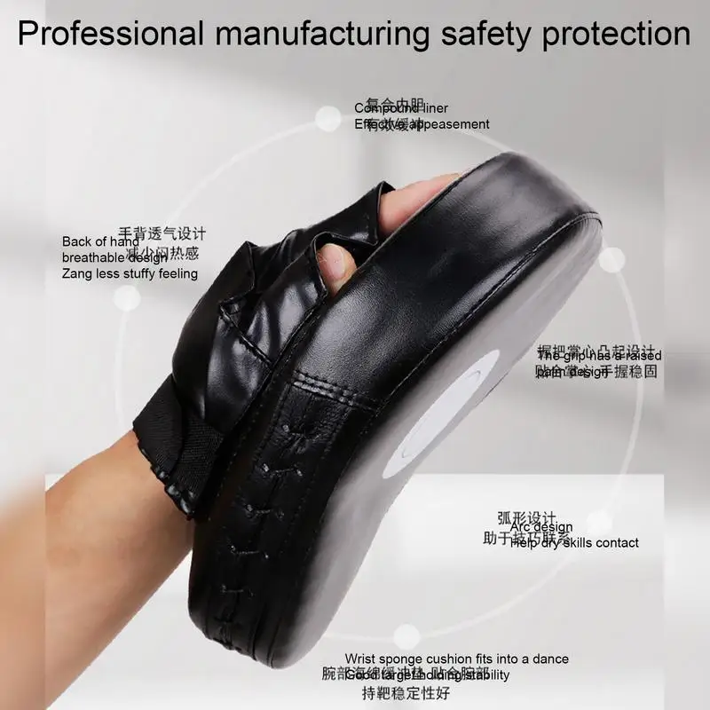Boxing Hand Target Thickened Curved Boxing Pads Boxing Target Pads Fight Punching Bag PU Leather Punching Mitts for  Boxing