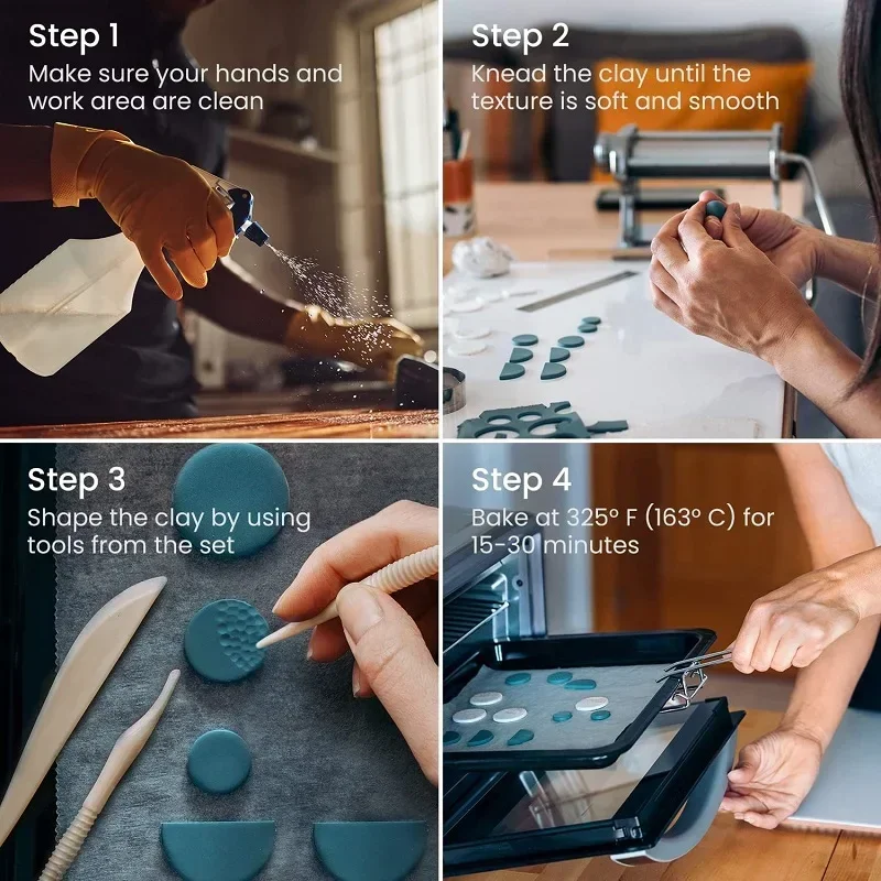 Small Block Polymer Clay Starter, Oven Bake Clay, Non-Toxic