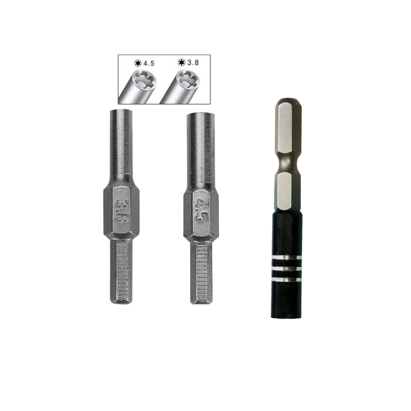 1/4 Hex Shank Quick Release Electric Drill Bit Holder With 3.8Mm / 4.5Mm Screwdriver Bit For Nes Snes N64 Game Boy Nintendo Open