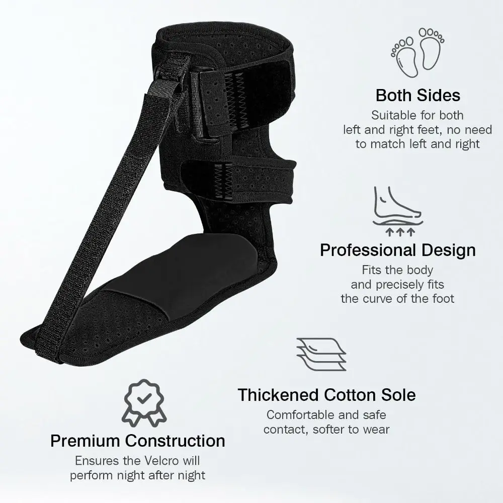 Adjustable Straps Plantar Fascia Splint Upgraded Achilles Tendonitis and Heel Pain Relief Plantar Fasciitis Relief Brace