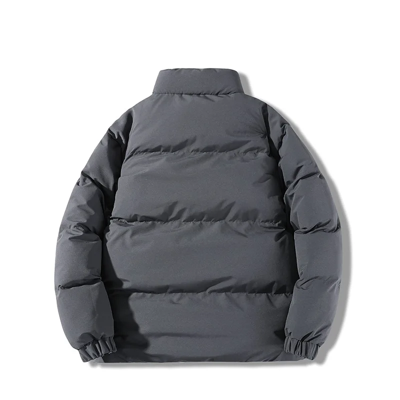 New Warm Thick Men Parka Jackets Winter Casual Mens Outwear Coats Solid Stand Collar Male Windbreak Double Side Wear Men's Coat
