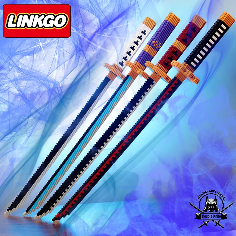 Cartoon Sword Micro Particles Connecting Building Blocks In Series Assemble The Model Creative Ornaments Children's Gift Puzzle