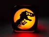 Jurassic Park Dinosaur 3D alarm clock creative LED night light 4
