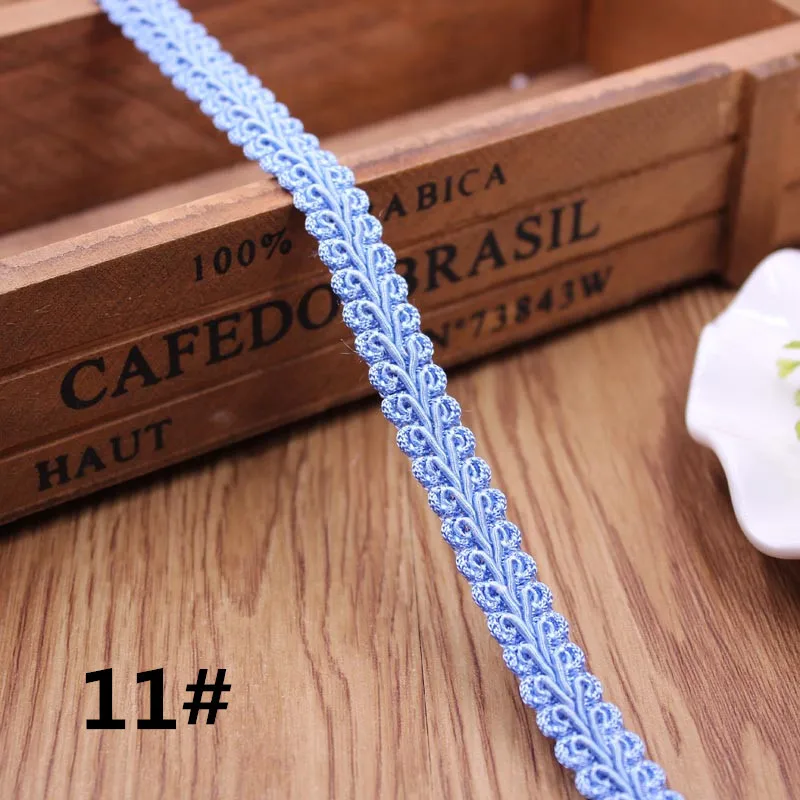 10yard Gold Silver Centipede Braided Lace Ribbon DIY Craft Sewing Accessories Wedding Xmas Decor Fabric Curve