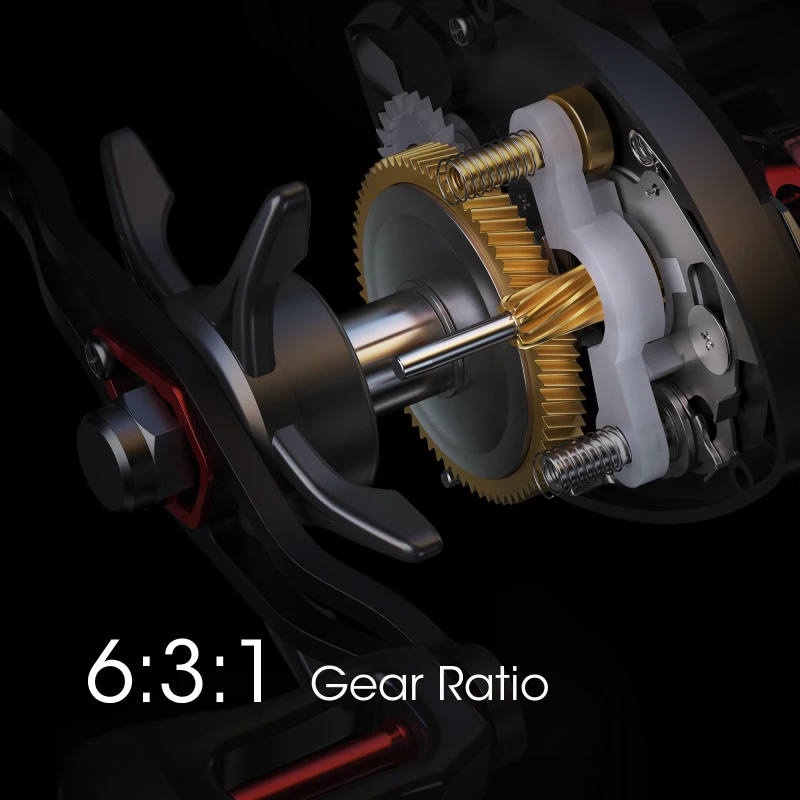 Lixada Baitcasting Reel Fishing Fly High Speed Fishing Reel 12+1 Ball Bearings Magnetic Brake System