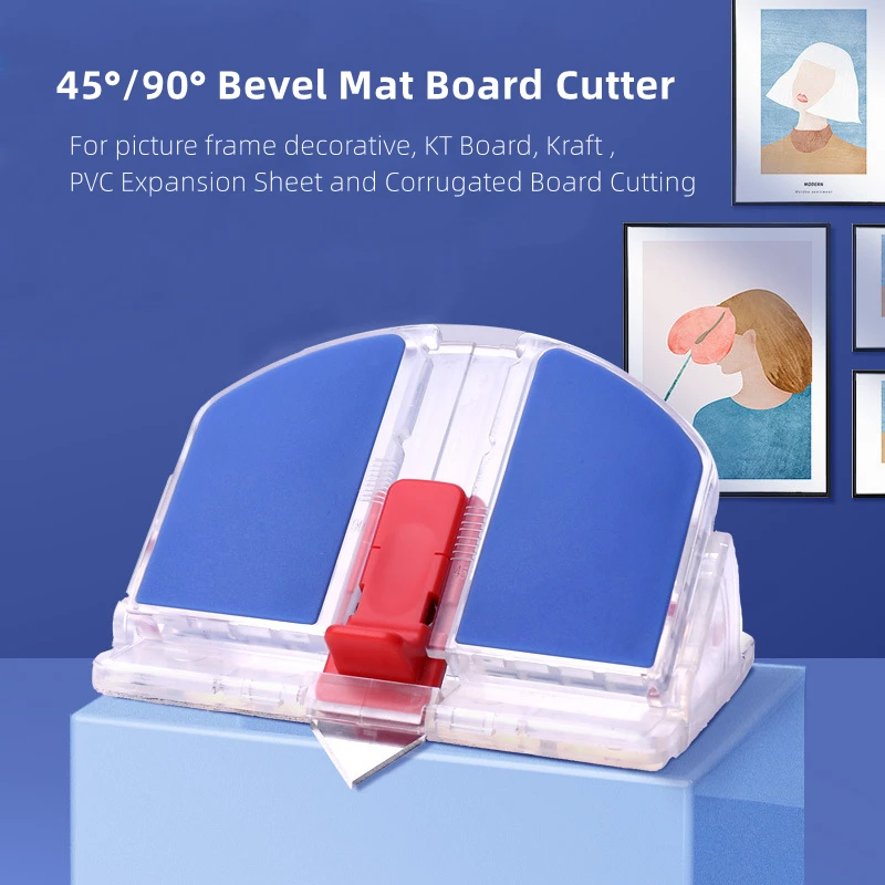 Cutter 45&90 Degree Bevel Mat Board Cutter Photo Frame Kraft KT Foam  Chevron Board Vertical Model Artwork Tools Knife