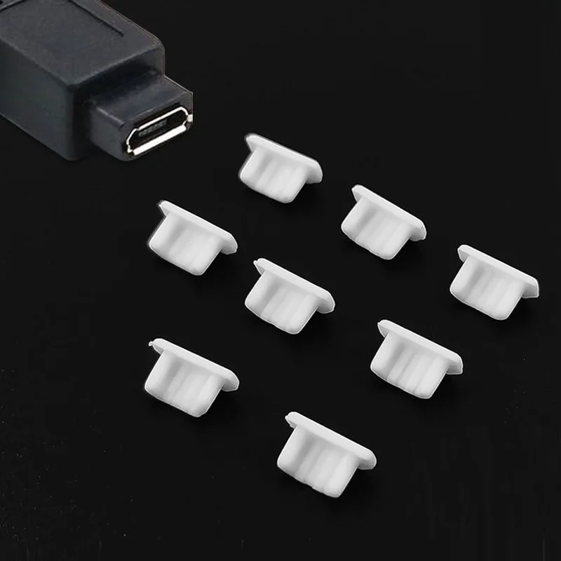 10Pcs Silicone Phone Dust Plug Charging Port Rubber Plug Type-C Dustplug Mirco  USB Dustproof Cover Cap for Iphone 14 Accesorios - AliExpress