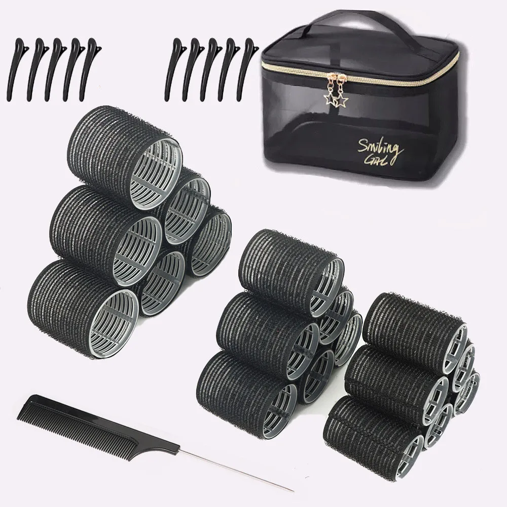 Air Bangs Curling Tube Large Cosmetic Bag Curler Set Bangs Curling Hair Diva hair styling tool hair curling tools