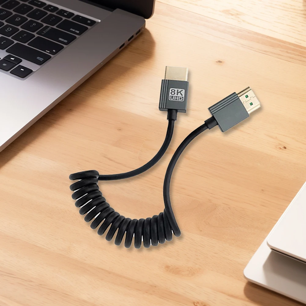 8K Ultra HD Extreme Thin HDMI-Compatible 2.1 Cable 8K@60Hz 4K@120Hz HDMI-Compatible To Mini/Micro HD Cable for Camera To Monitor