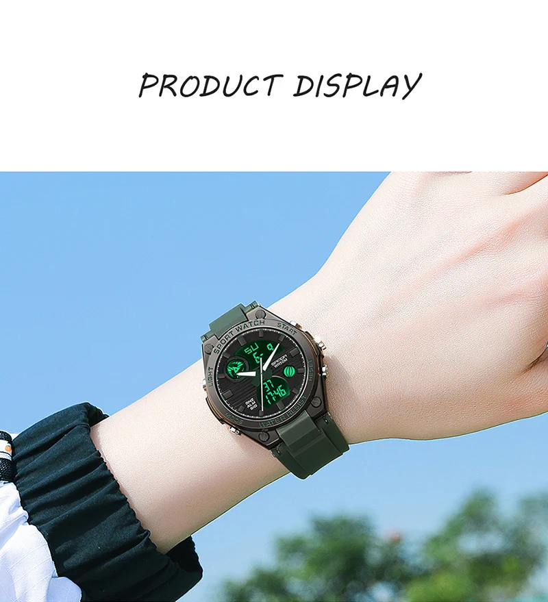 SANDA Luxury Ms LED Digital Sport Watch Fashion Casual Gold Wrist Watch Women Girl Military Waterproof Wristwatches Montre Dames