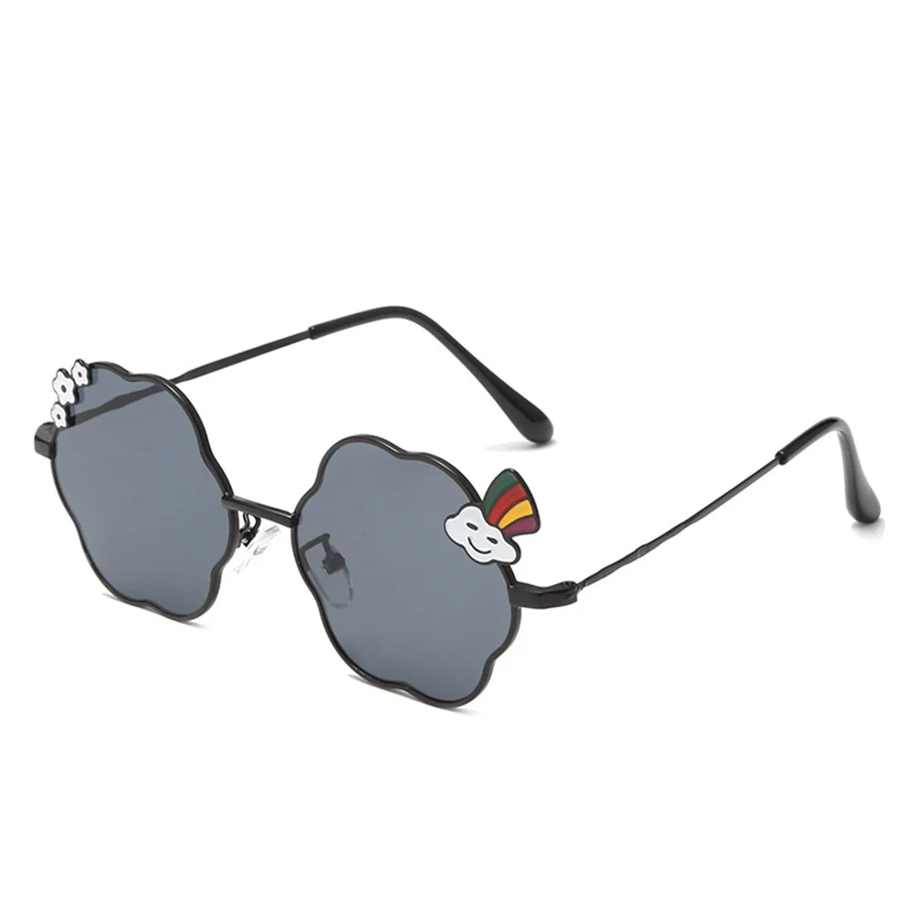 Girls Lovely Sunglasses Kids Metal Frame Sun Glasses Cloud Flower Children's Mirror Eyeglasses UV400 Eyewear Boys Infant Glasses
