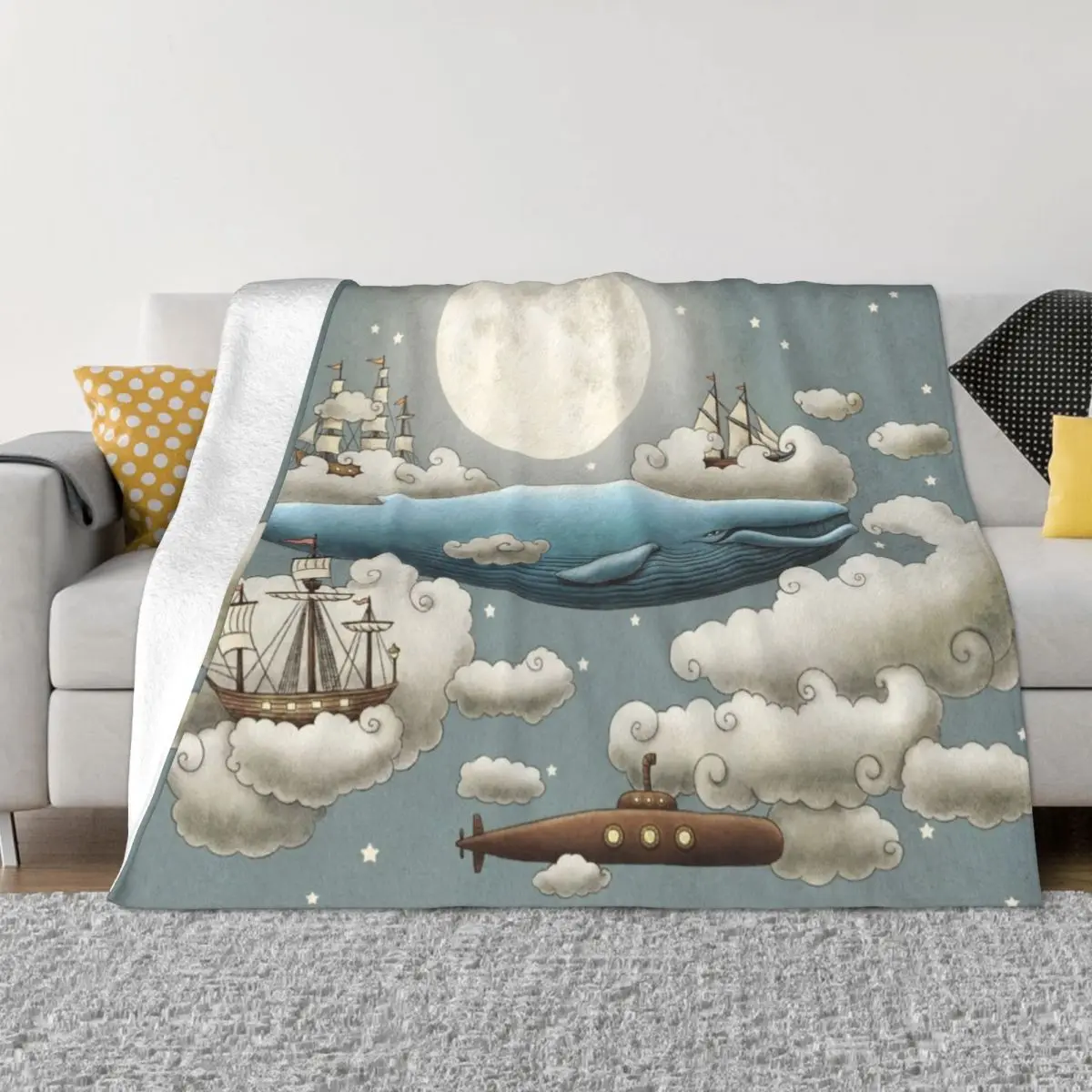 

Ocean Meets Sky Throw Blanket Thermal Blankets For Travel Furry Blankets