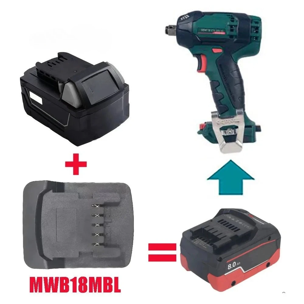 디월트/밀워키/보쉬 18V/20V 리튬 배터리용 DW18MTB MWB18MBL BSB18MBL 배터리 어댑터 메타보 18V 배터리 도구용