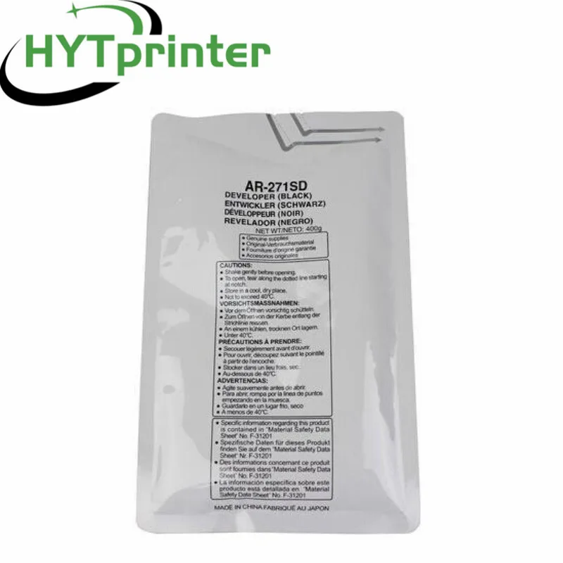 

1pcs. 400g AR271 Developer Powder For Sharp AR 271 255 275 258 316 257 AR311 AR 311 Compatible Copier Spare Parts