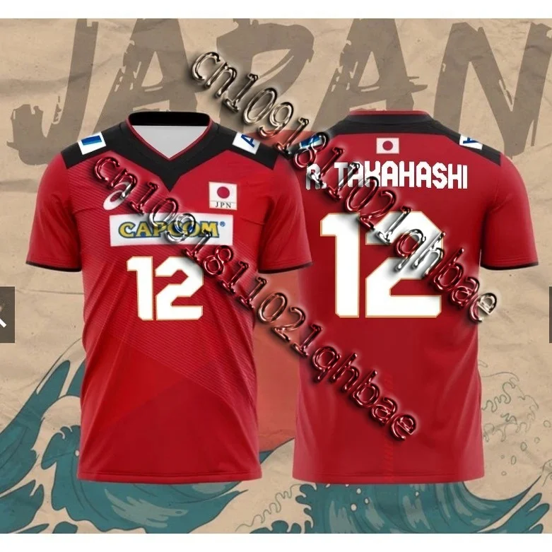 Japan Capcom Men's Volleyball Team ISHIKAWA R. TAKAHASHI