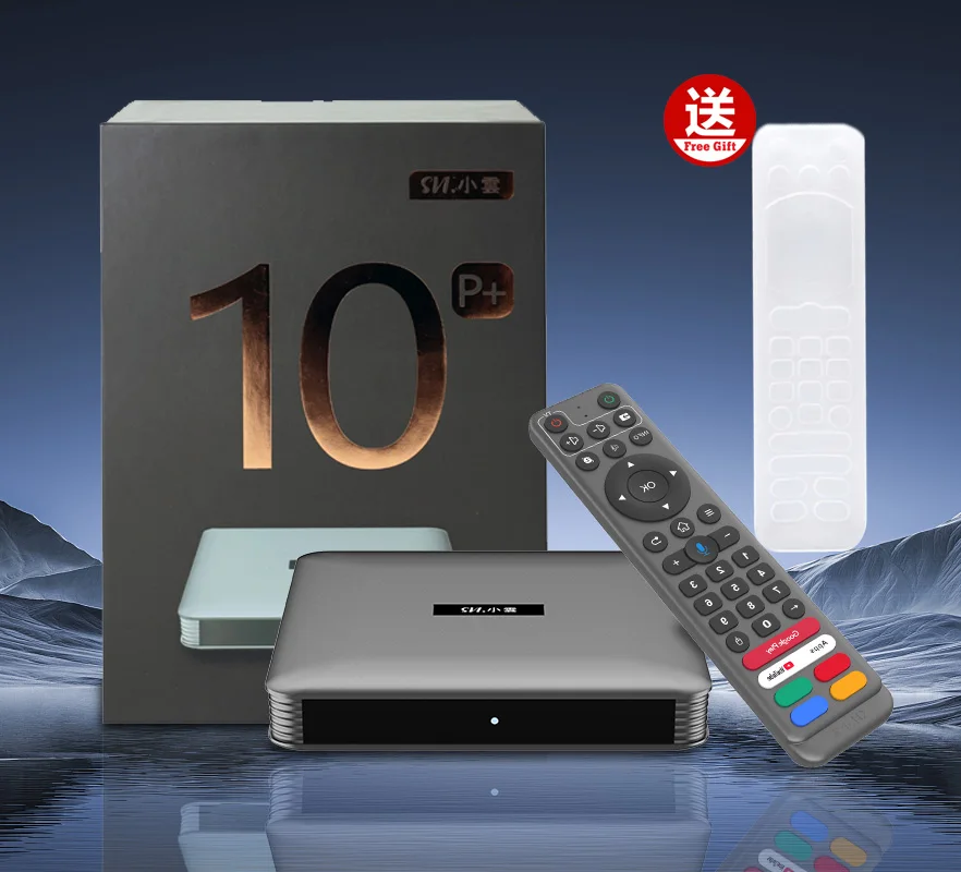 2025 Svicloud 10P+ Android TV Box 4+64GB Smart AI Voice Remote