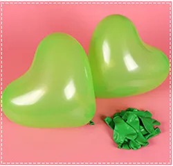 Set of 10/20 Red Heart - Shaped Macaron Balloons - 12 Latex Party Decorations for Birthdays, Weddings, and Baby Showers (Pearl green)