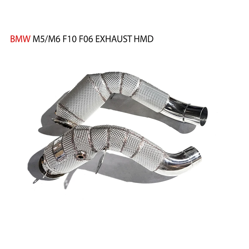 

HMD Exhaust Manifold Downpipe for BMW M5 M6 F10 F06 Car Accessories With Catalytic Header Without Cat