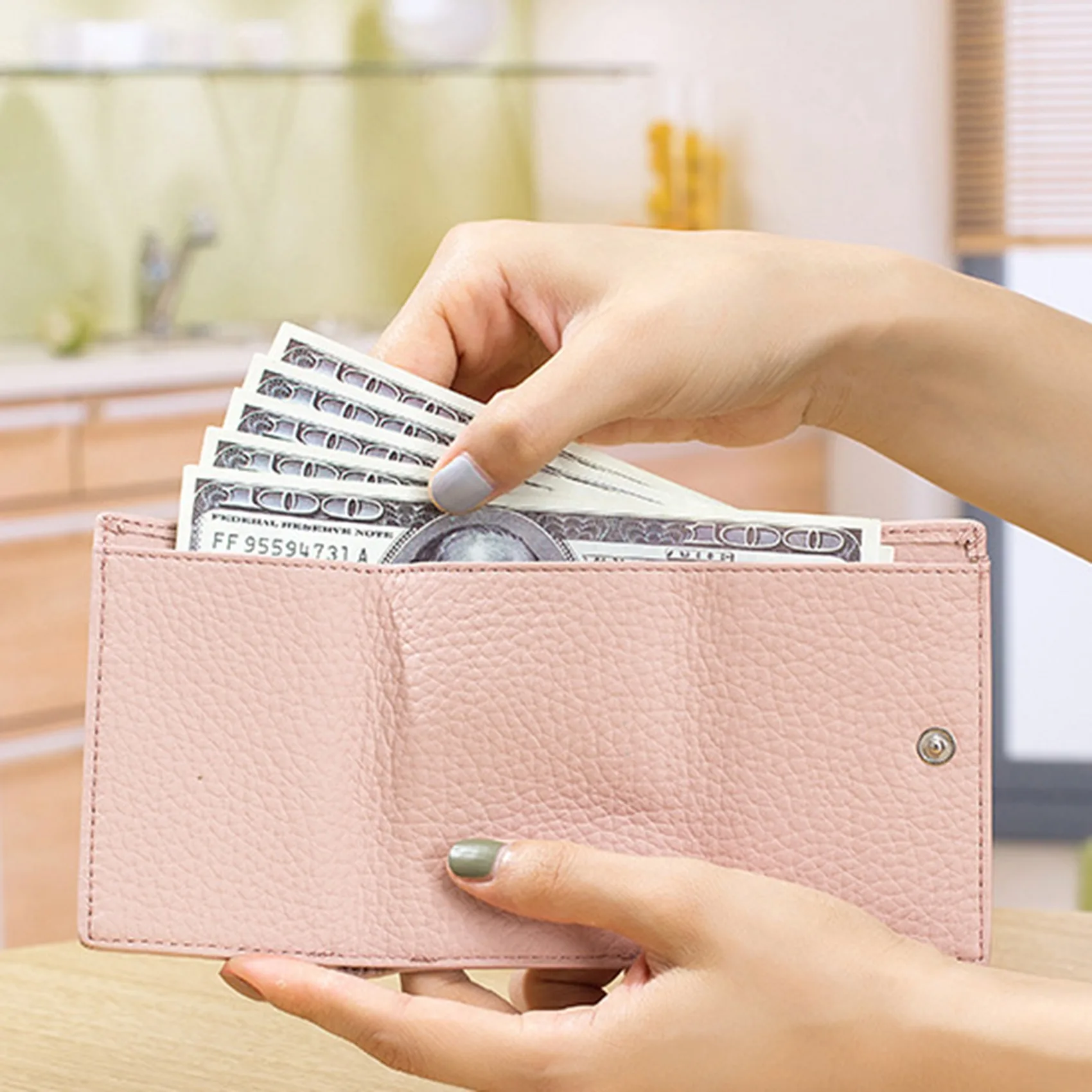 Cute Fashion PU Leather Mini Coin Purse Women Solid Color Credit Card Holder Bags Small Wallet Money Bag Purse Card Holder