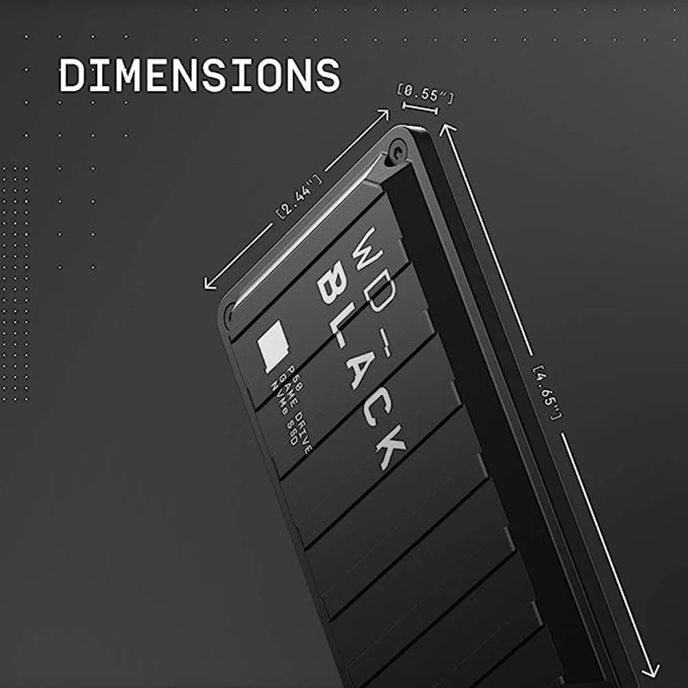 WD_BLACK 4TB P50 Game Drive SSD-Portable External Solid State Drive SSD Compatible with Playstation Xbox PC & Mac