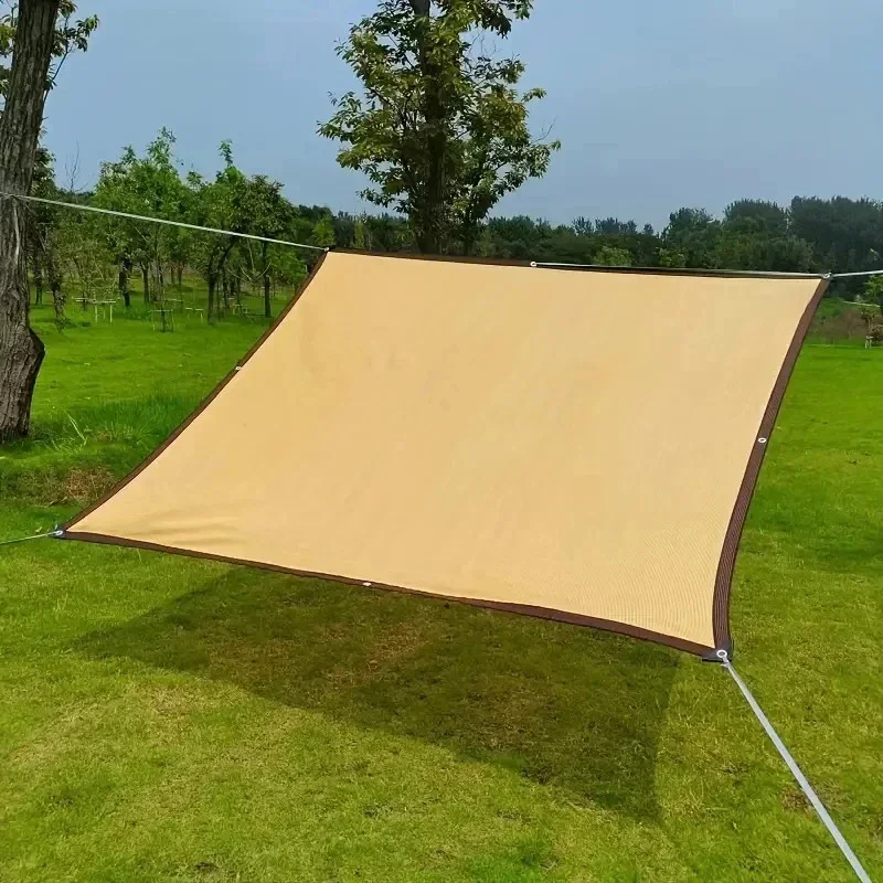 Sunshade Net Wrap-around Perforated Sunshade Cloth Thickened Heat Insulation Net Summer Outdoor Shade Sun Screen