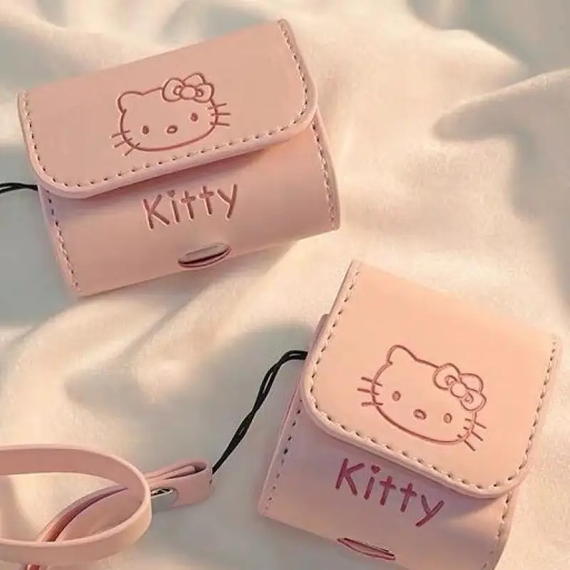 

Симпатичные Розовые Наушники Hello Kitty, подходят для наушников Apple Bluetooth, Airpodspro2, наушники чехол 2-го 3-го поколения