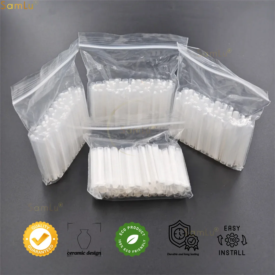 500Pcs Ribbon Mass Fiber Optic Fusion Splice Protection Sleeves 40mm, Heat Shrinkable tube,Clear Up to 12 Fibers