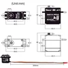 9imod 50KG 60KG 70KG Metal Gear Brushless Digital 14V High Voltage Waterproof Servo Suitable for 1/8 1/10 RC Car 5
