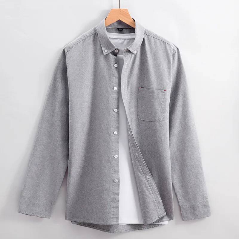 젊은 남성 캐주얼 셔츠 줄무늬, 3/4 소매, 한국 스타일, 100% 폴리에스터, 남성 패션 의류, 00522, 파란색 