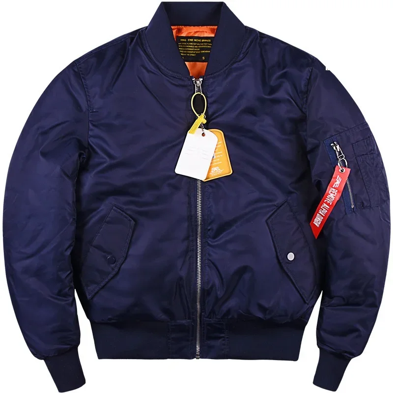 New Autumn Winter Warm Bomber Jacket Men's Army Military Tactical Padded Thick Coat Flight MA1 Aviator Pilot Baseball Jacket 5