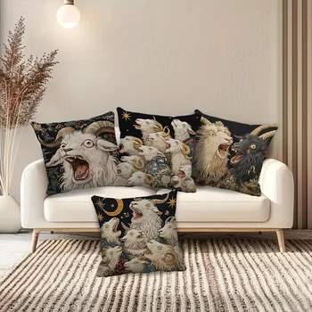 Fantasy Goat Cushion Cover 5